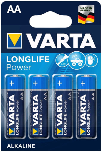 Picture of Varta Alkaline Batteries 4 pack AA